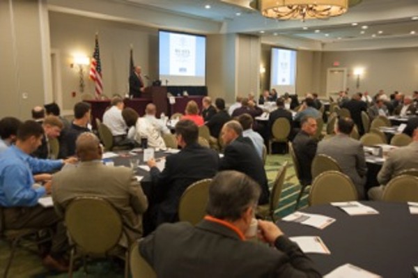 In October, approximately 200 attendees listen to a host of speakers and panelists throughout the day at the Big Data in the Maritime Battlespace Symposium.